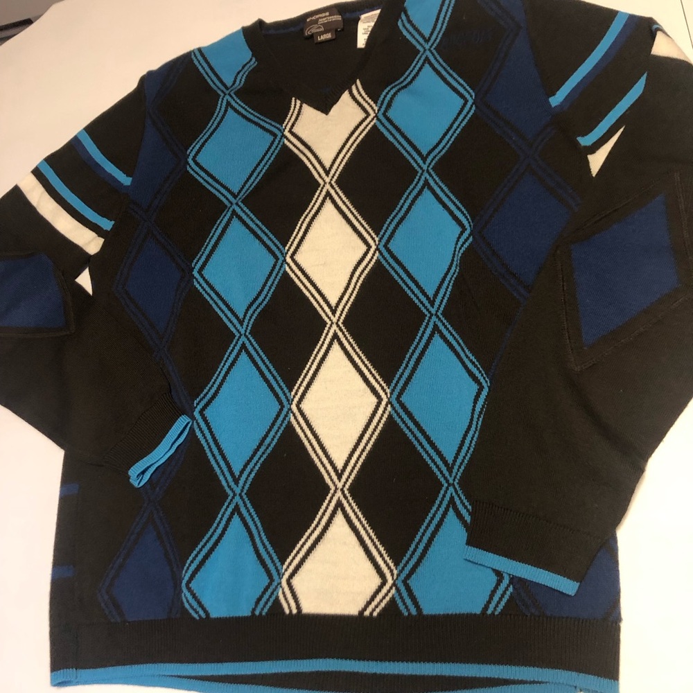 Energie thin wool argyle sweater